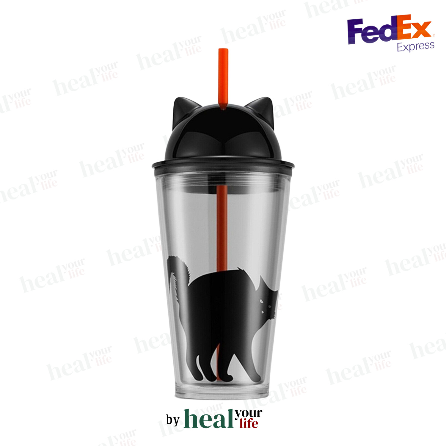 Starbucks Halloween Black Cat Tumbler Cup 16oz 473 ml Brand NEW Fall 2023 Series