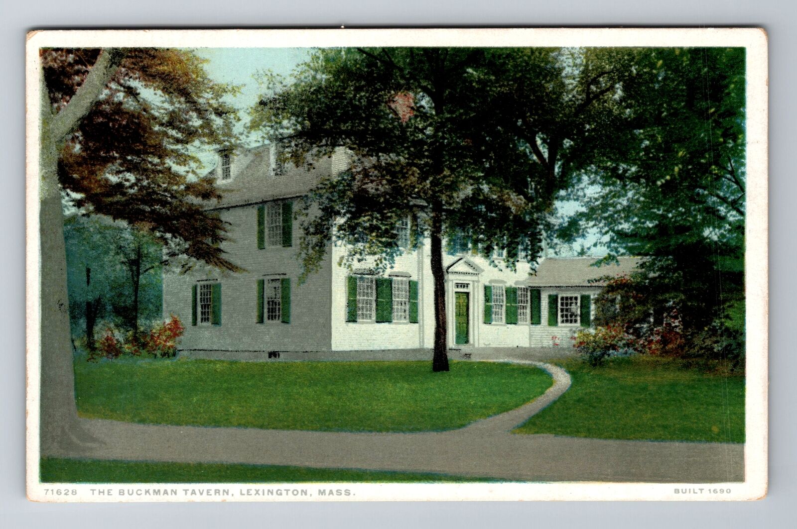 Lexington, MA-Massachusetts, Historic Buckman Tavern Antique, Vintage Postcard