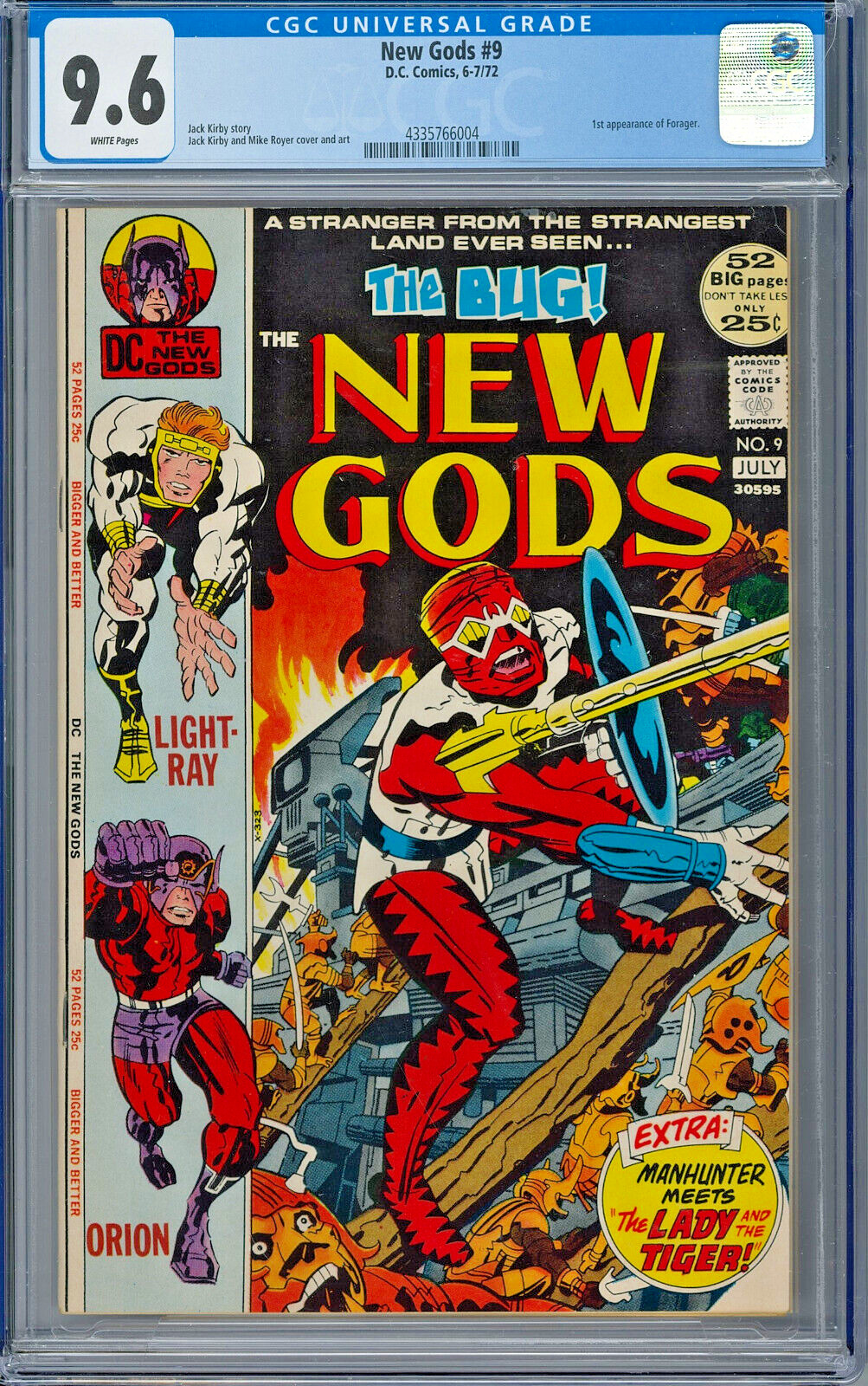 The New Gods #9 (1972) CGC 9.6 1st Forager Jack Kirby Graded DC Comics