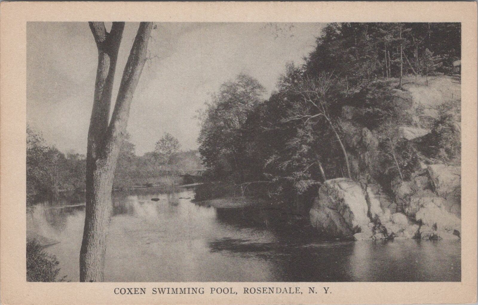 Coxen Swimming Pool, Rosendale, New York Postcard
