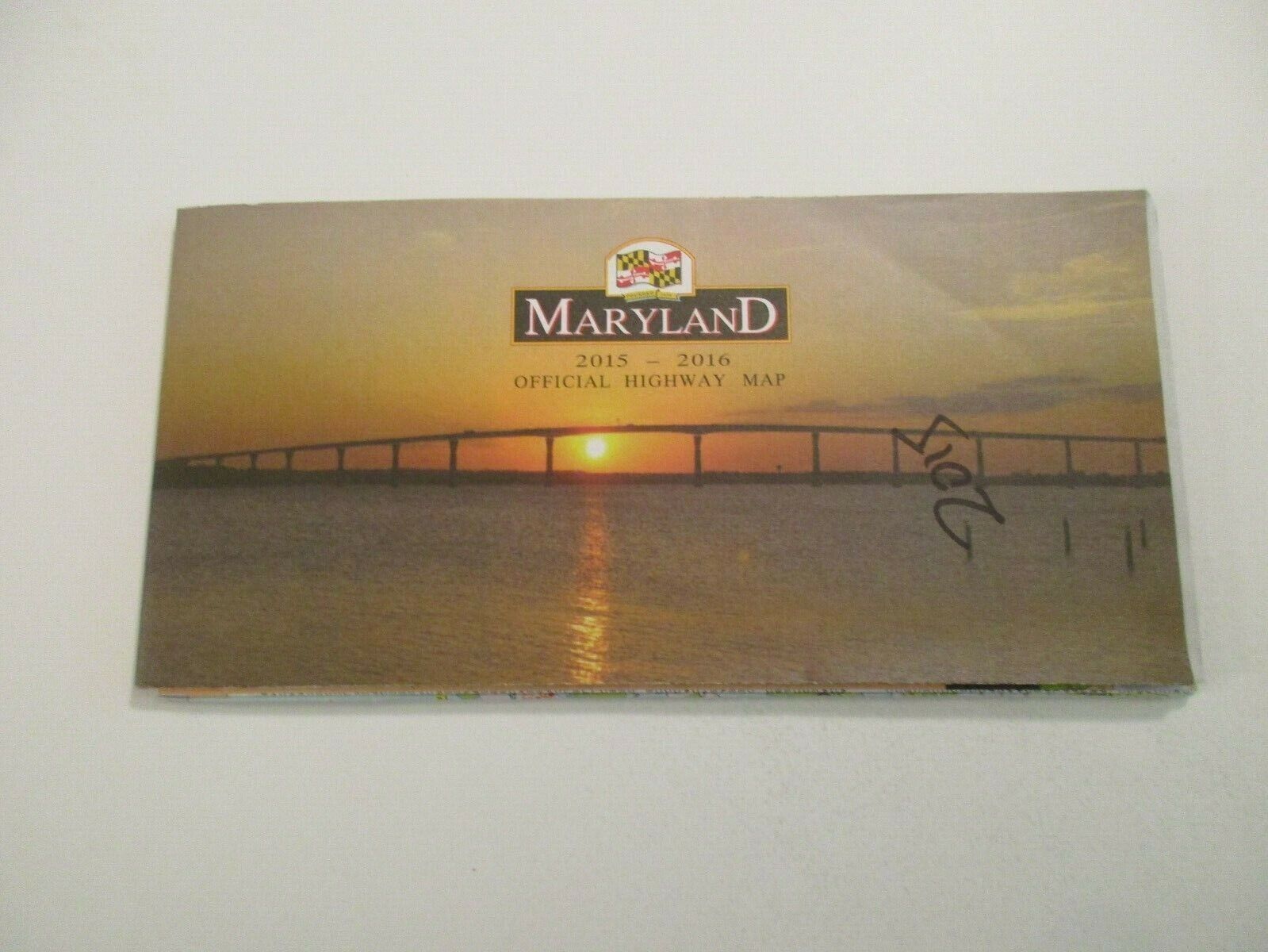 2015-2016 Edition Maryland State Highway Travel Road Map~Box LL6