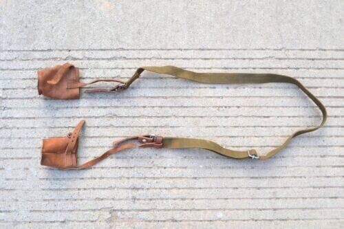 Chinese Military Surplus Type56 RPG-2 Launcher Canvas Web Sling w Leather caps