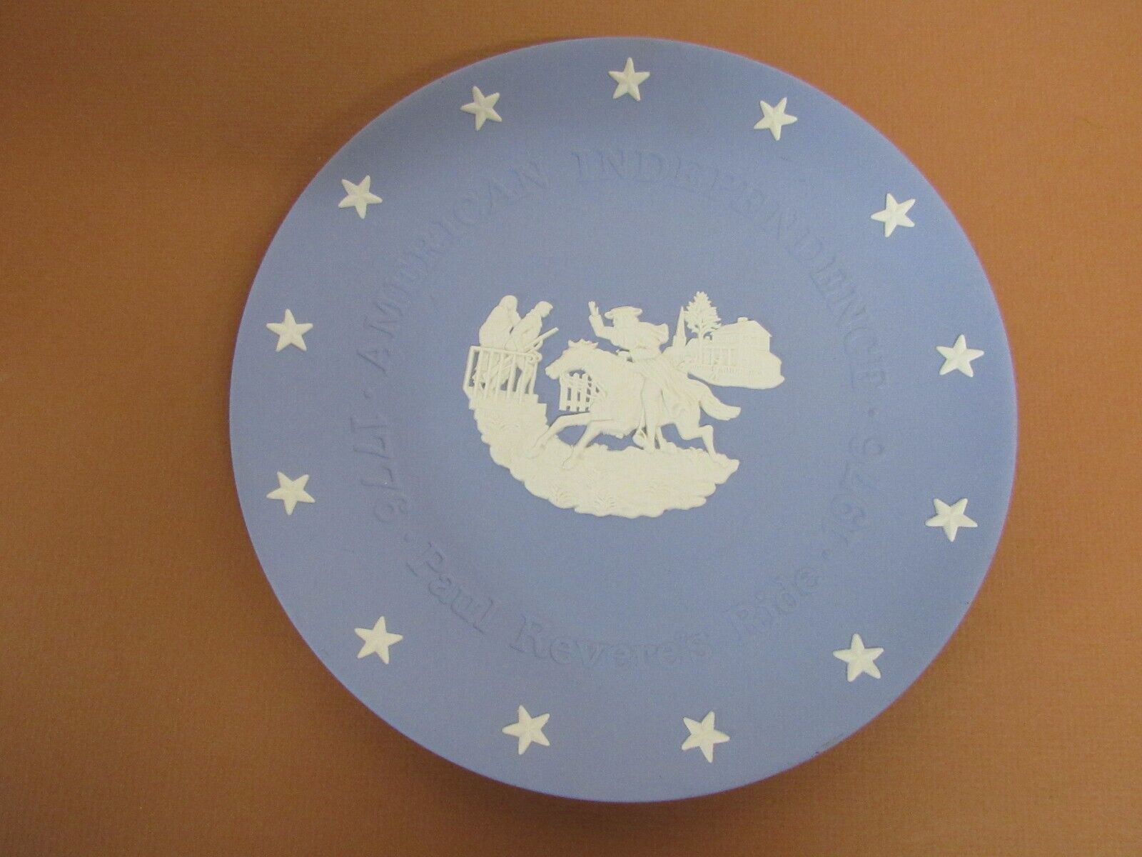 Wedgwood Jasperware Cameo Paul Revere's Ride American Independence Plate 8