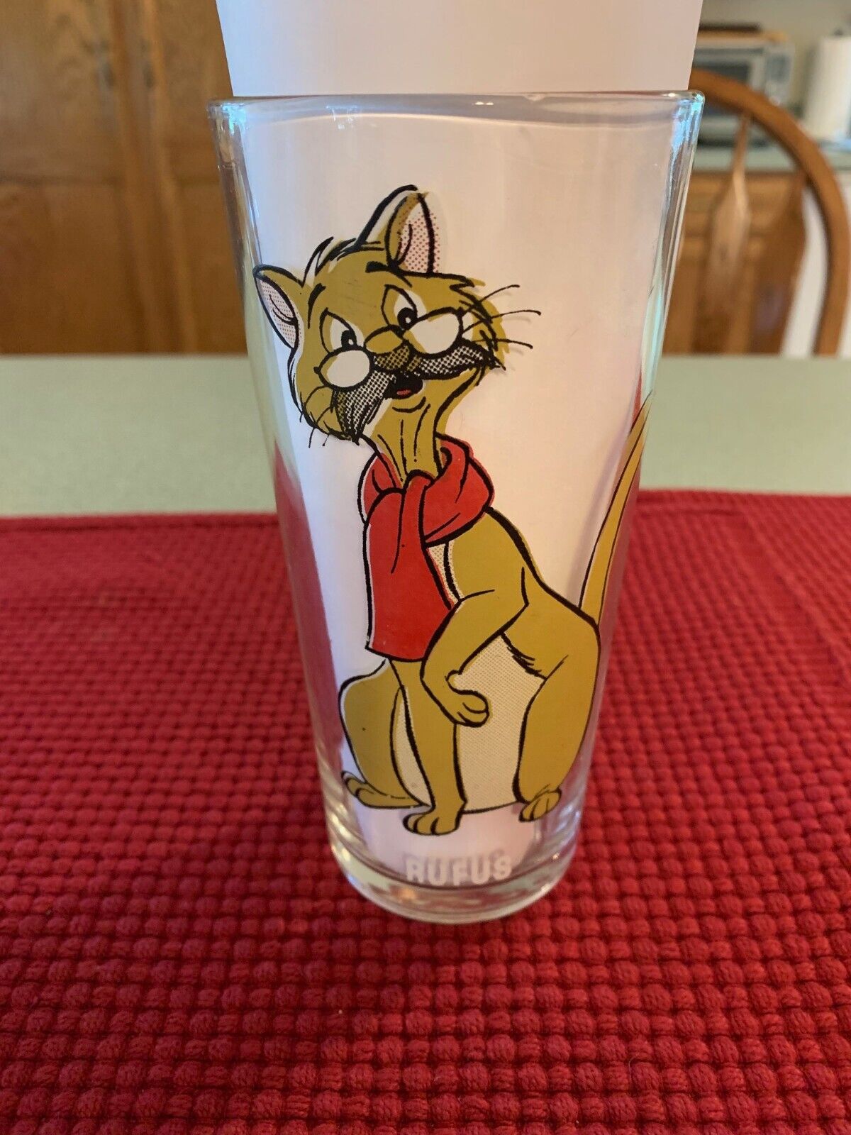 Vintage 1977 Rufus From Walt Disney’s The Rescuers Pepsi Glass 6 1/4\