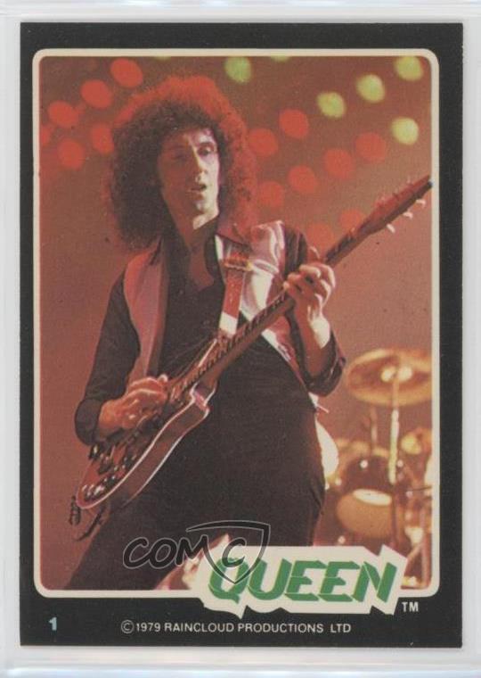 1979 Donruss Rock Stars Queen Brian May #1 0kb5