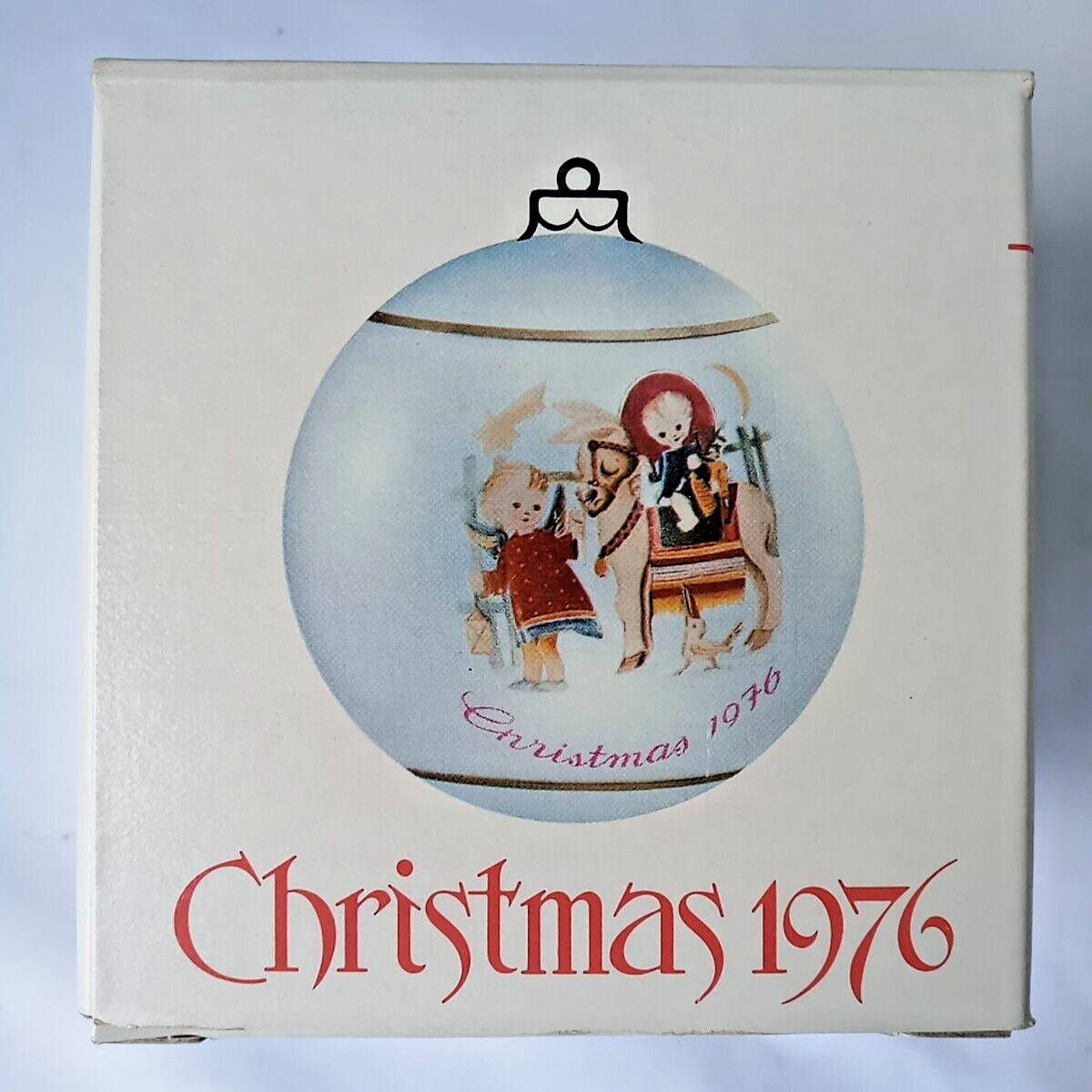 Vintage 1976 SCHMID Berta Hummel Sacred Journey Christmas Ornament New Old Stock