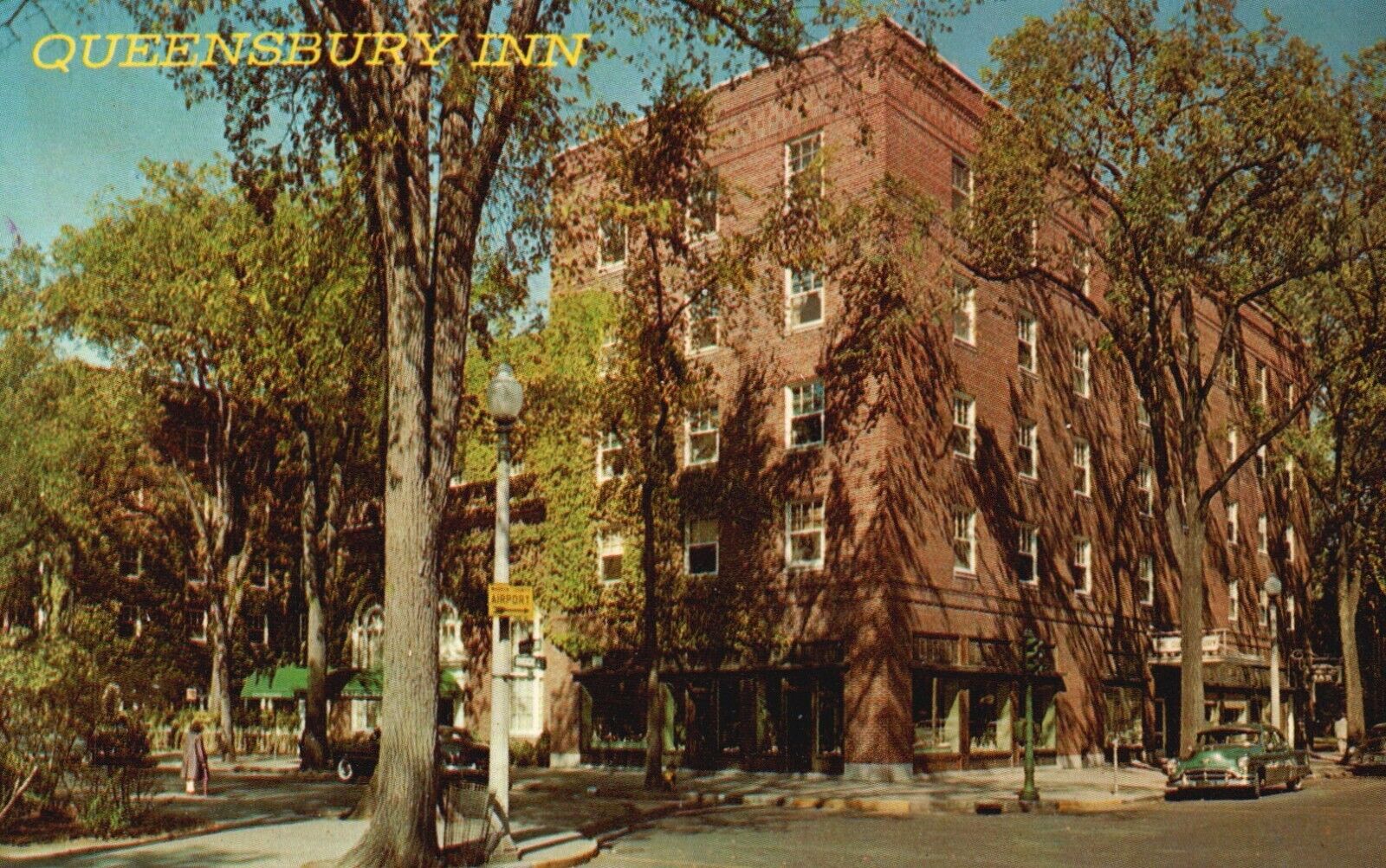 Postcard NY Glens Falls New York Schine Queensbury Inn Chrome Vintage PC J5136