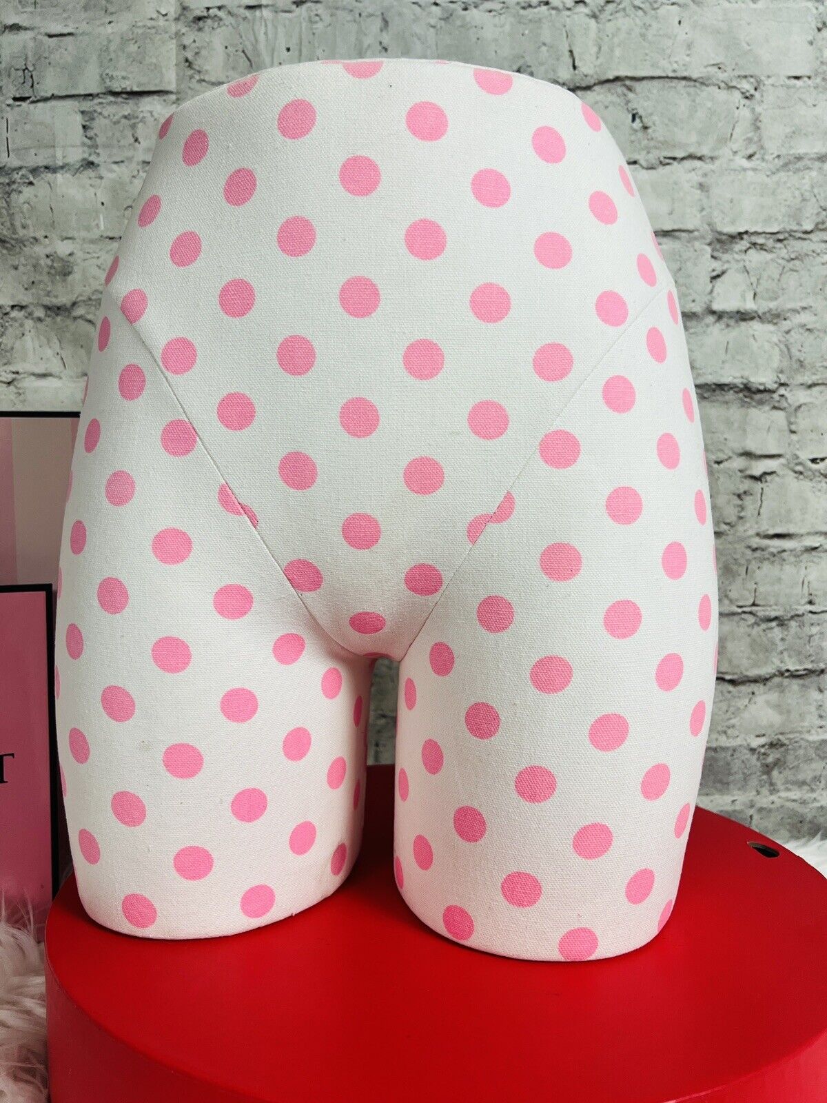 Victorias Secret PINK Store Display FORM Polka Dots Torso Mannequin RARE