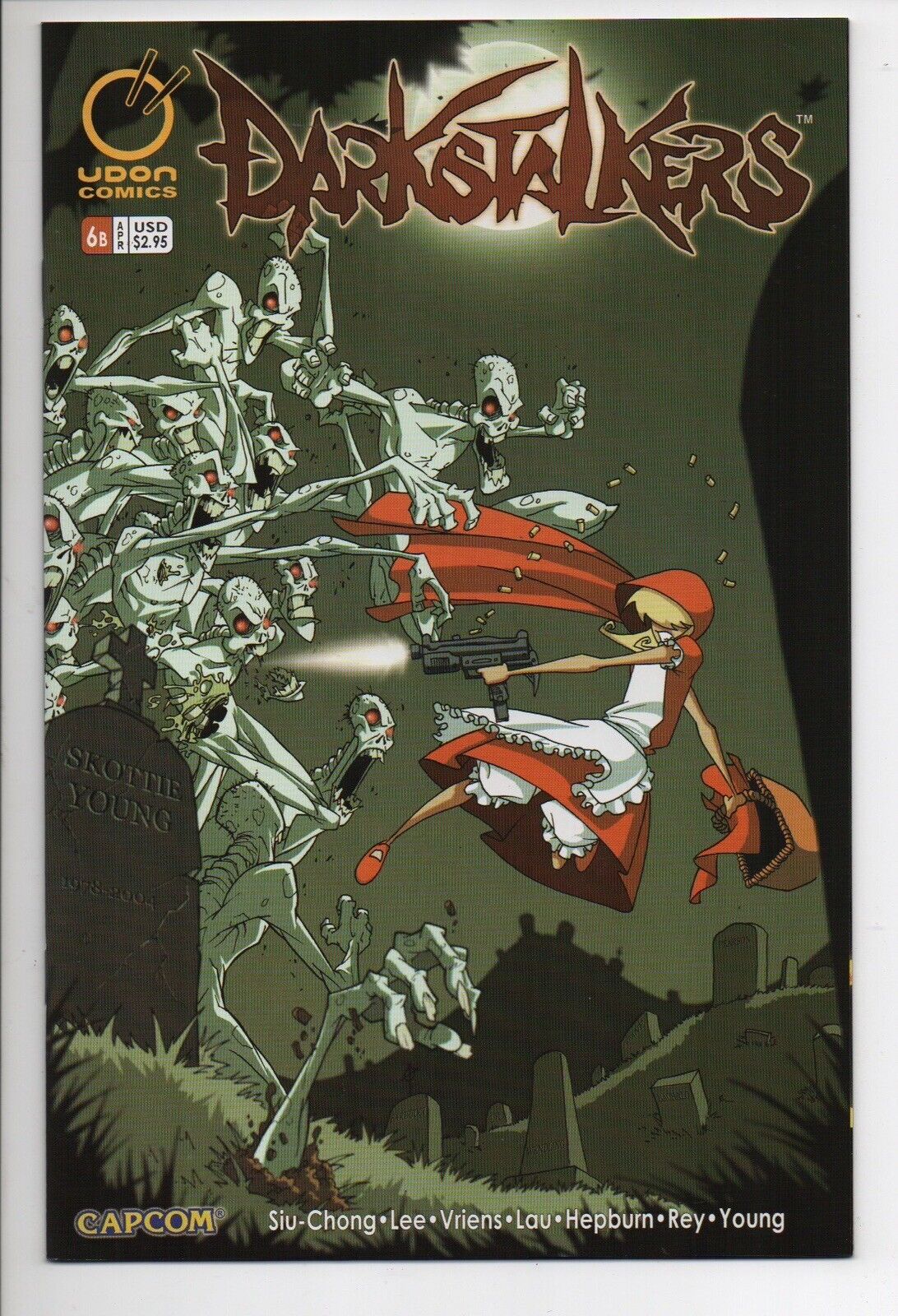 Darkstalkers 6 Cover B Variant Udon Comic Book 2005 Capcom Siu-Chong Lee Hepburn