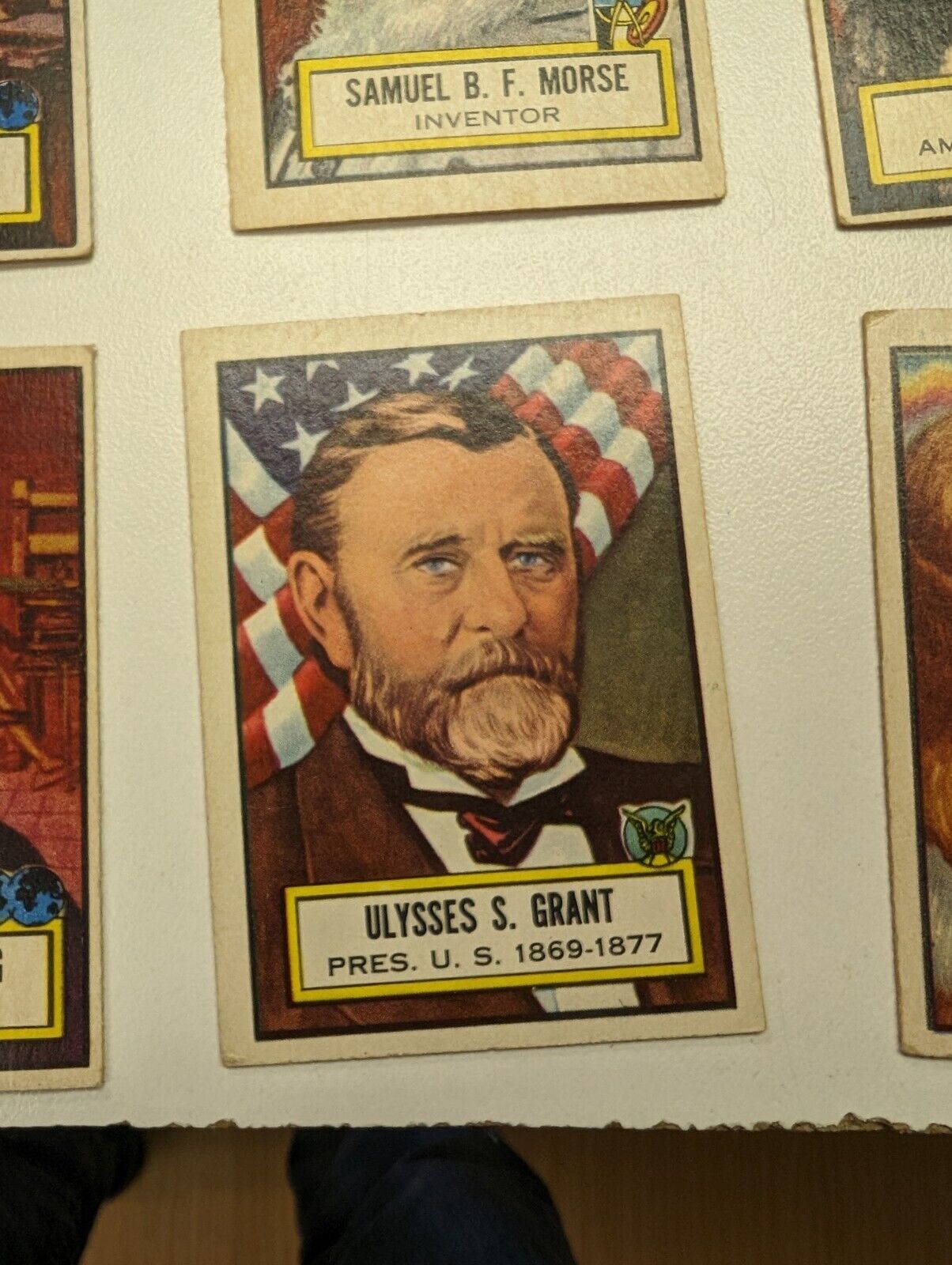 1952 Topps Look n See Ulysses Grant card #7 EX-EXMT condition No creases