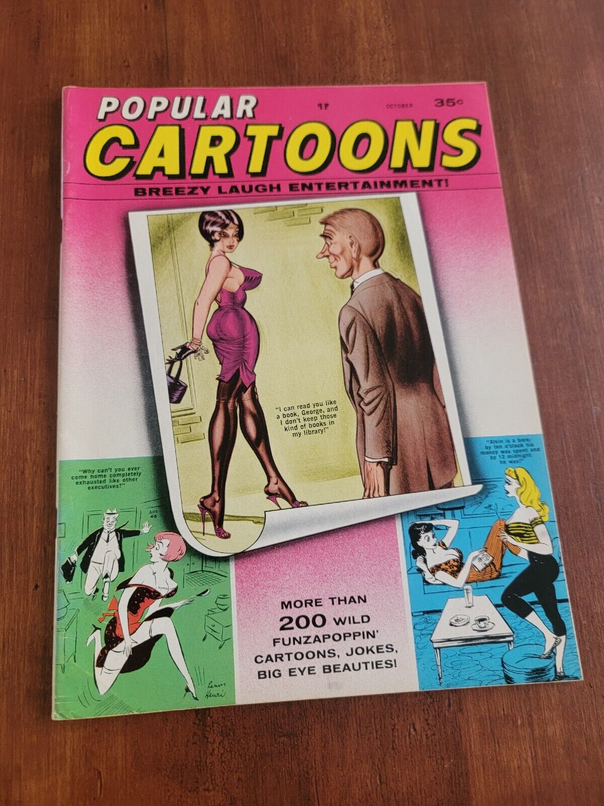 POPULAR CARTOONS Magazine Oct 1969 Humor Comics VOL. 6 #5 Vintage 