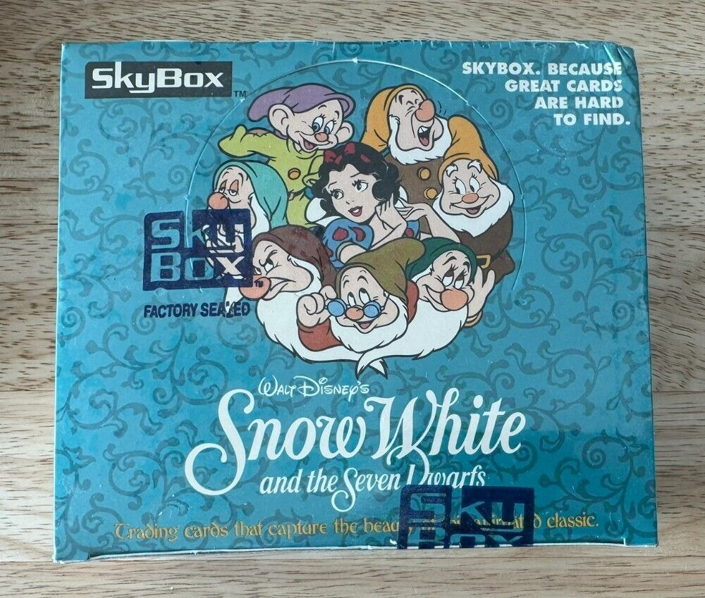 Disney\'s Snow White Series 1 Trading Card Box ~ 1993 Factory Sealed ~ 36 packs