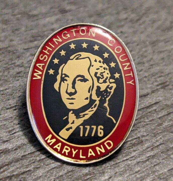 Vintage Washington County Maryland Pin President George Washington Lapel Pin