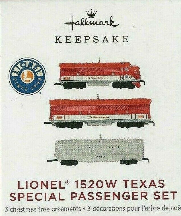 Hallmark Keepsake 2021 Lionel 1520W Texas Special Passenger Set Miniature NEW