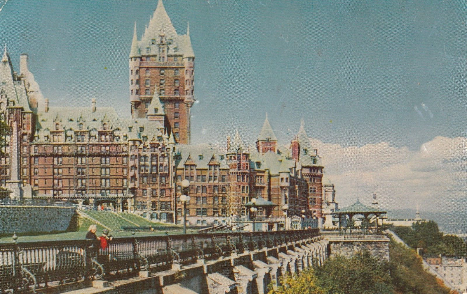 Vintage Postcard Chateau Frontenac Hotel Quebec, Canada Posted