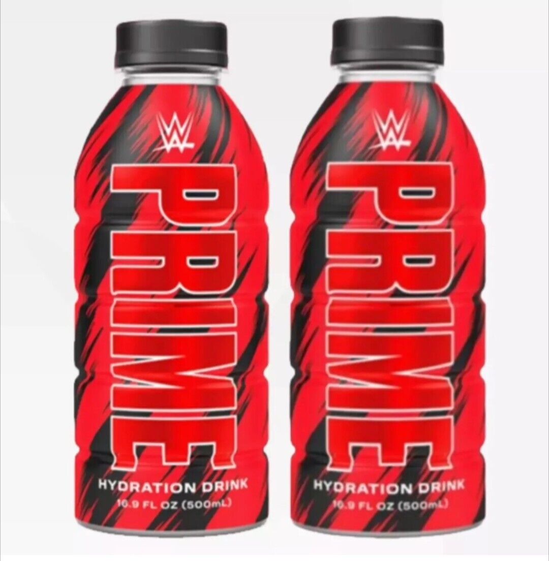 🔥NEW RARE Prime Hydration WWE Bottle Unopened/Brand New (2 PK) FAST SHIPPING 🔥