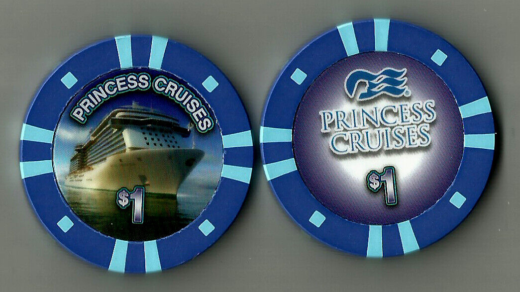   Princess Cruises.. cruise ship.. ENCHANTED PRINCESS.$1.00 Casino chip    