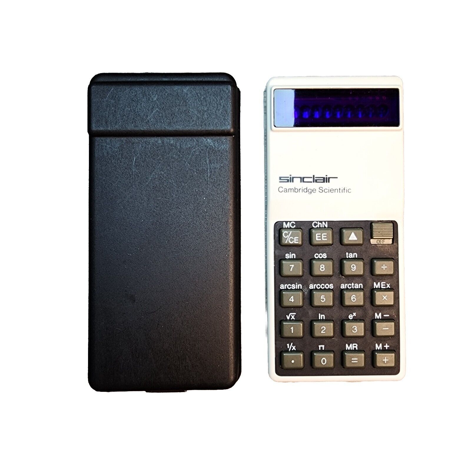 FOR PARTS Vintage Sinclair Cambridge Scientific Programmable Calculator w/ Case