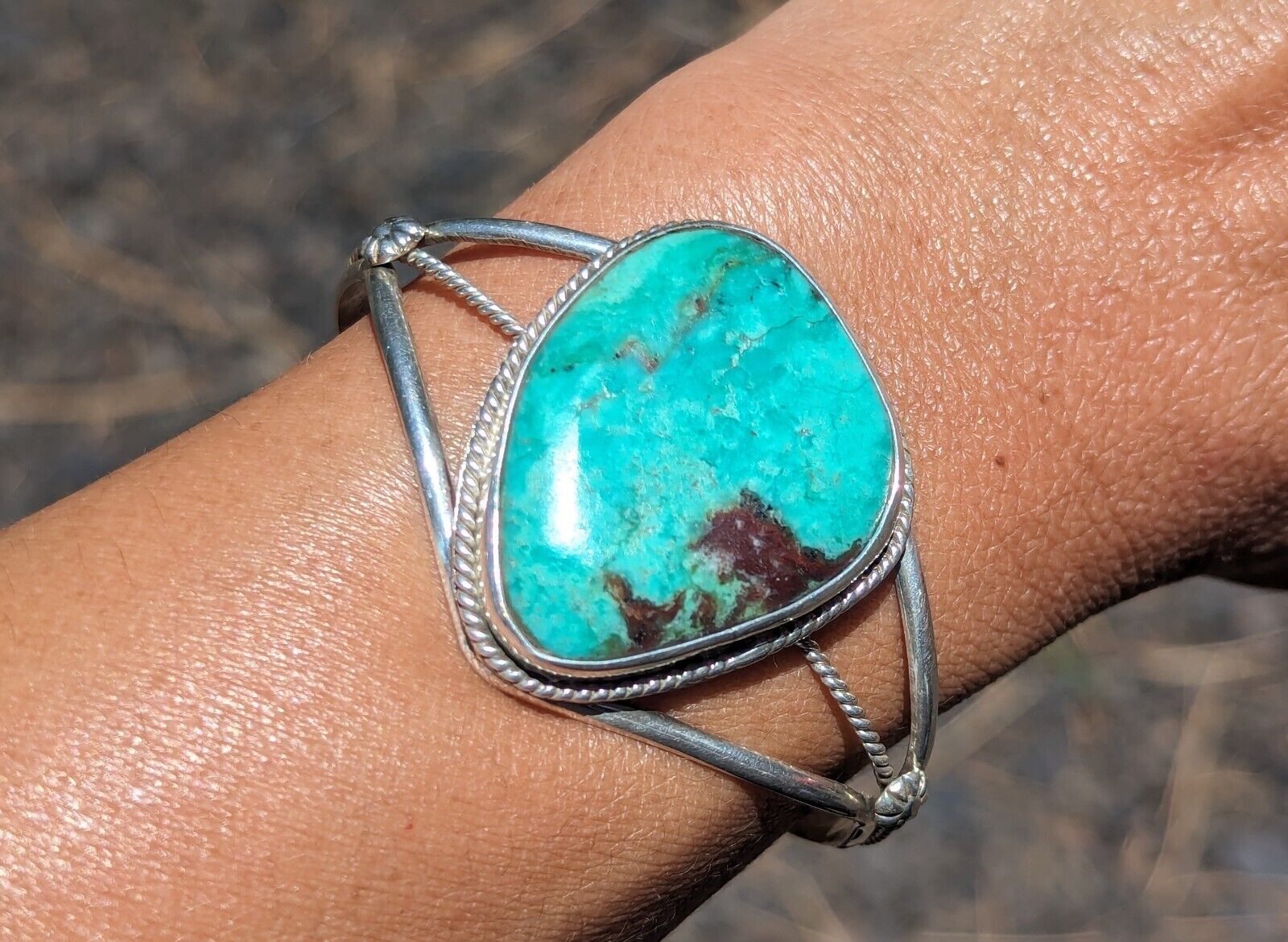 Navajo Bracelet Sterling Turquoise Women's sz  Women's Native Jewelry NA sz 6.5