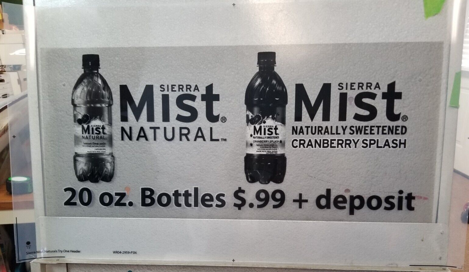 Sierra Mist Cranberry Splash Preproduction Advertising Art Work Bottles Deposit