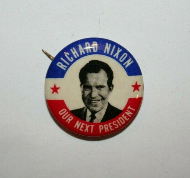 1968 Richard Nixon President Campaign Button Political Pinback Pin Election