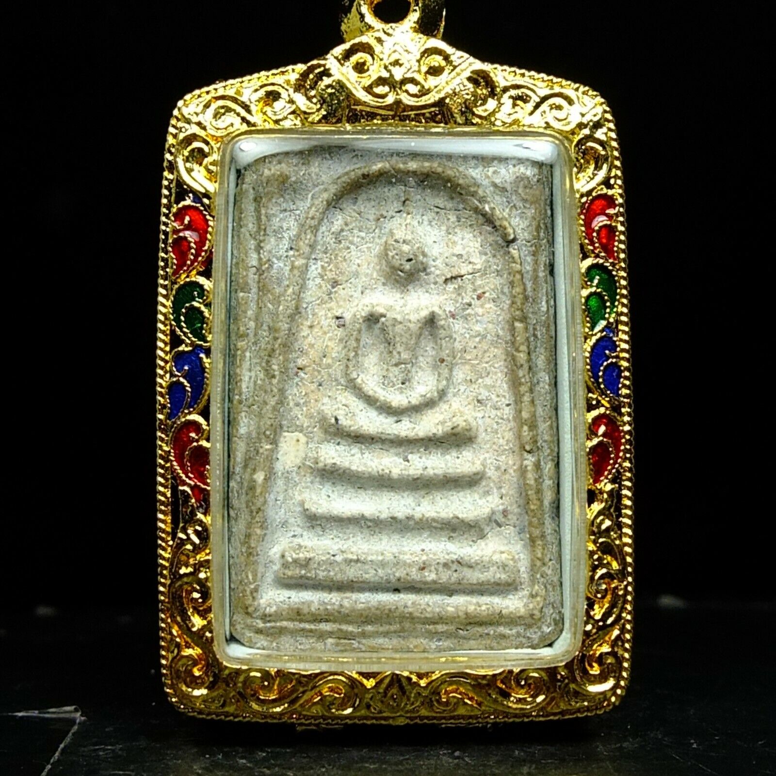 Rare Phra Somdej Toh Wat Rakhang Buddha ,Phim Yai ,Real Silver casing #4
