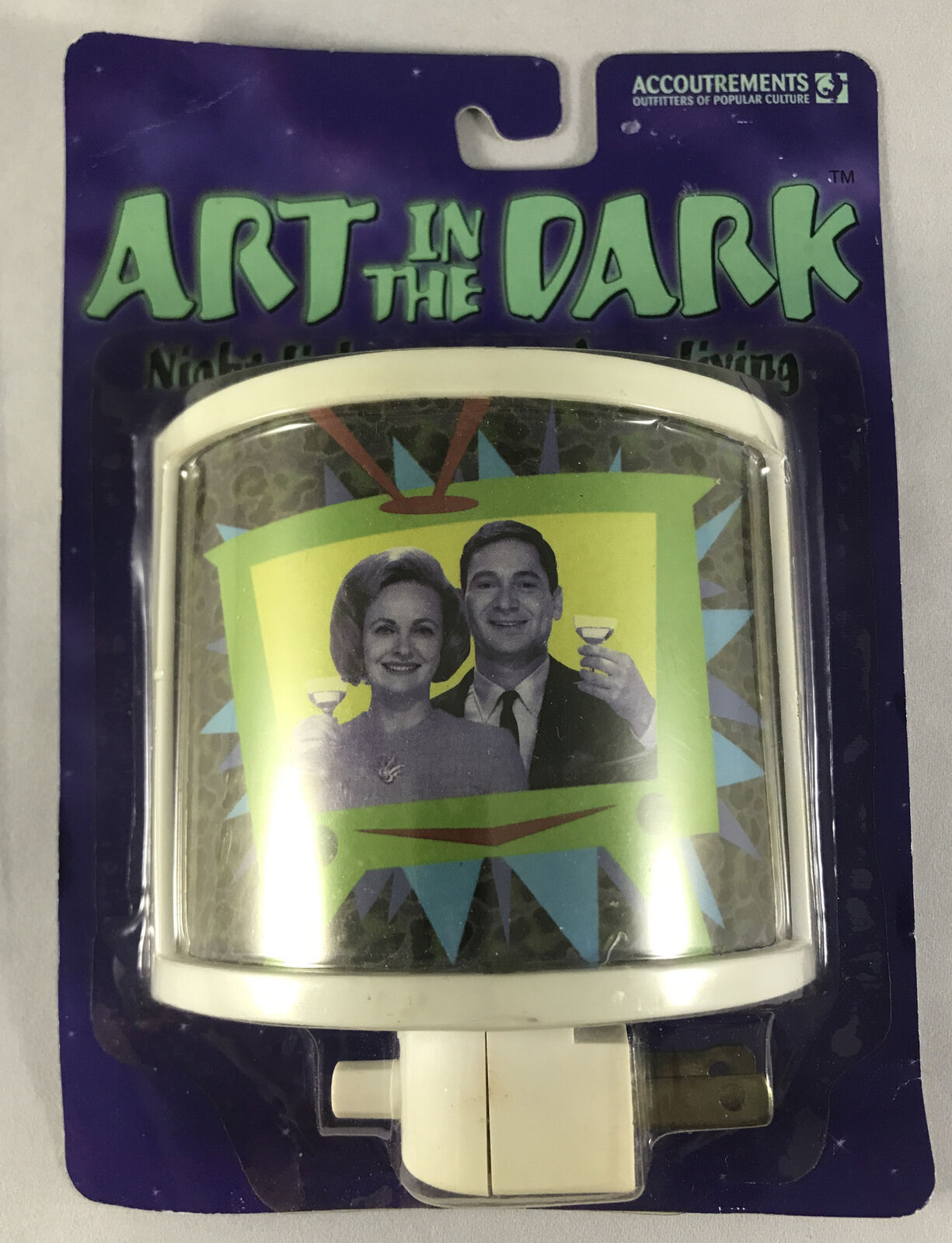 Art In The Dark Night Light For Modern Living Retro Man & Women TV Cocktails New