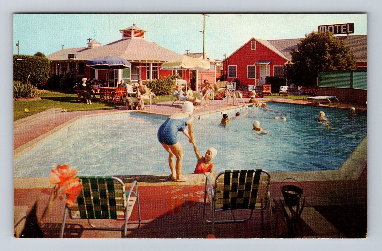 Shell Beach CA-California, Cape Cod Manor Motel Advertising, Vintage Postcard