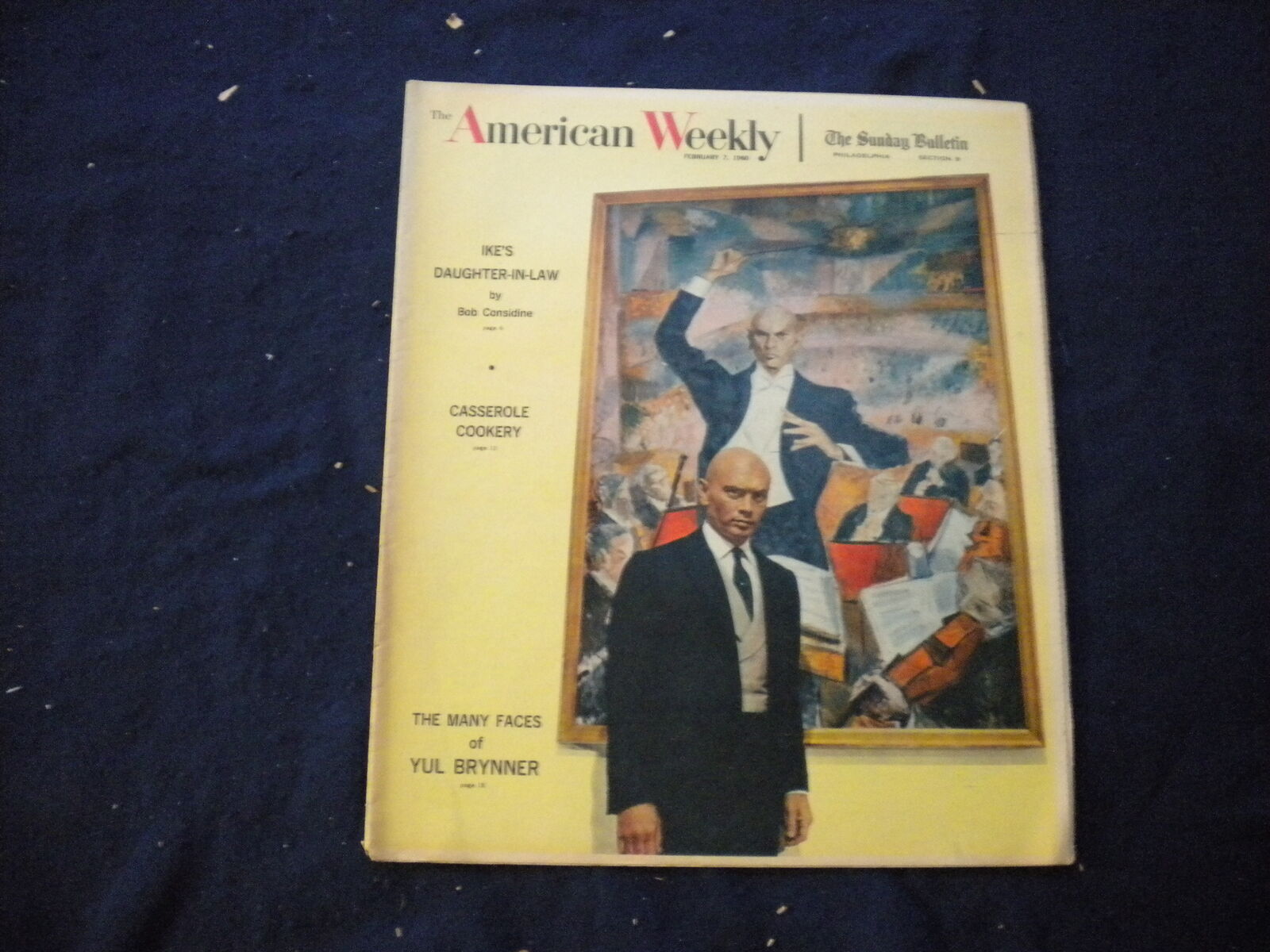 1960 FEBRUARY 7 THE AMERICAN WEEKLY NEWSPAPER SECTION - YUL BRYNNER - NP 6017