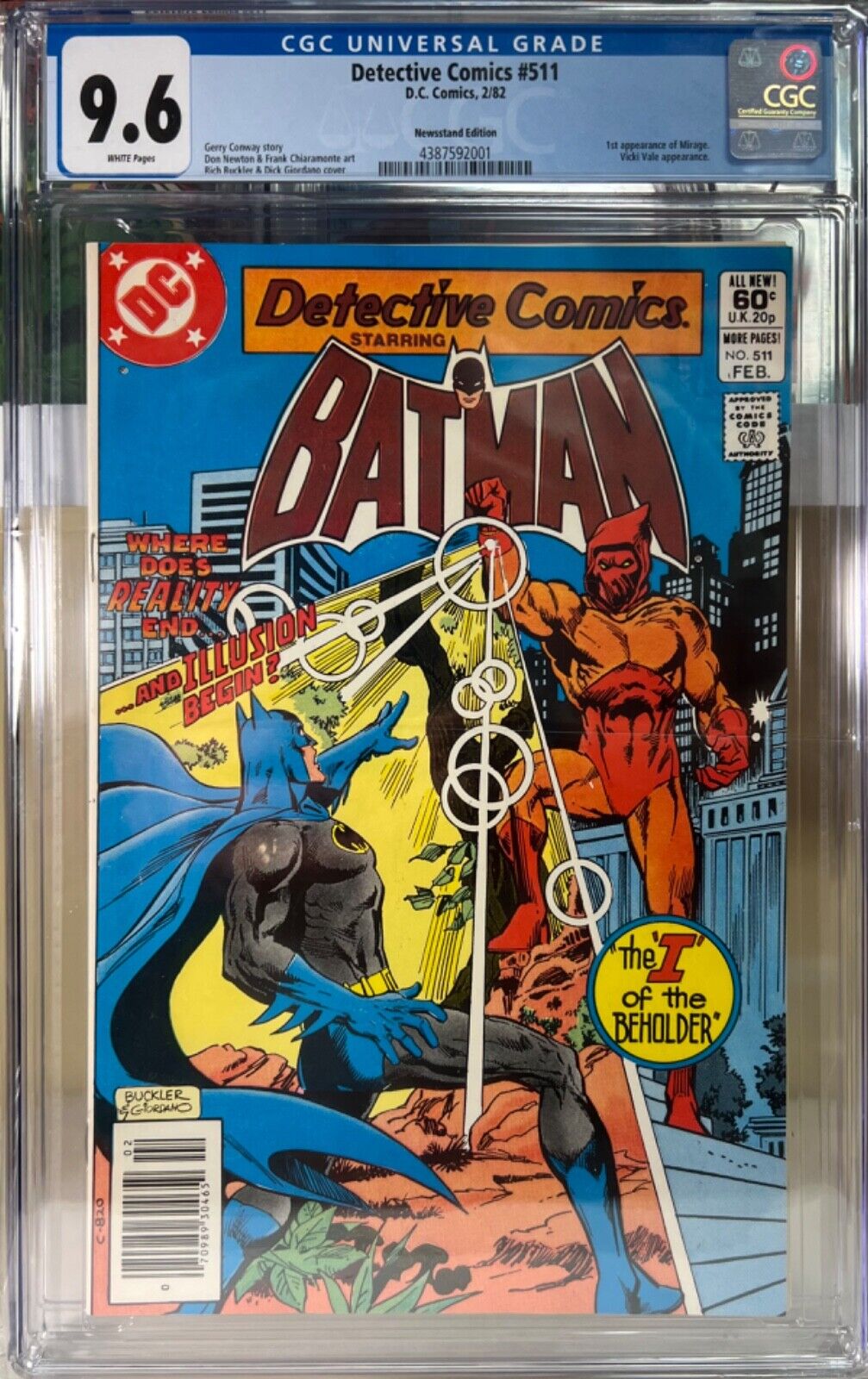 Detective Comics #511 - CGC 9.6 NM+ WP NEWSSTAND 1st appearance of Mirage