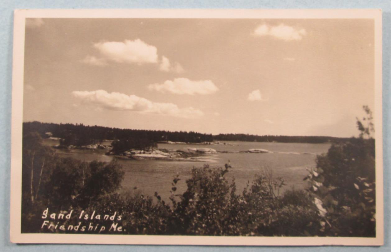 RPPC Sand Islands, Friendship, ME Maine Real Photo Postcard (#6838)