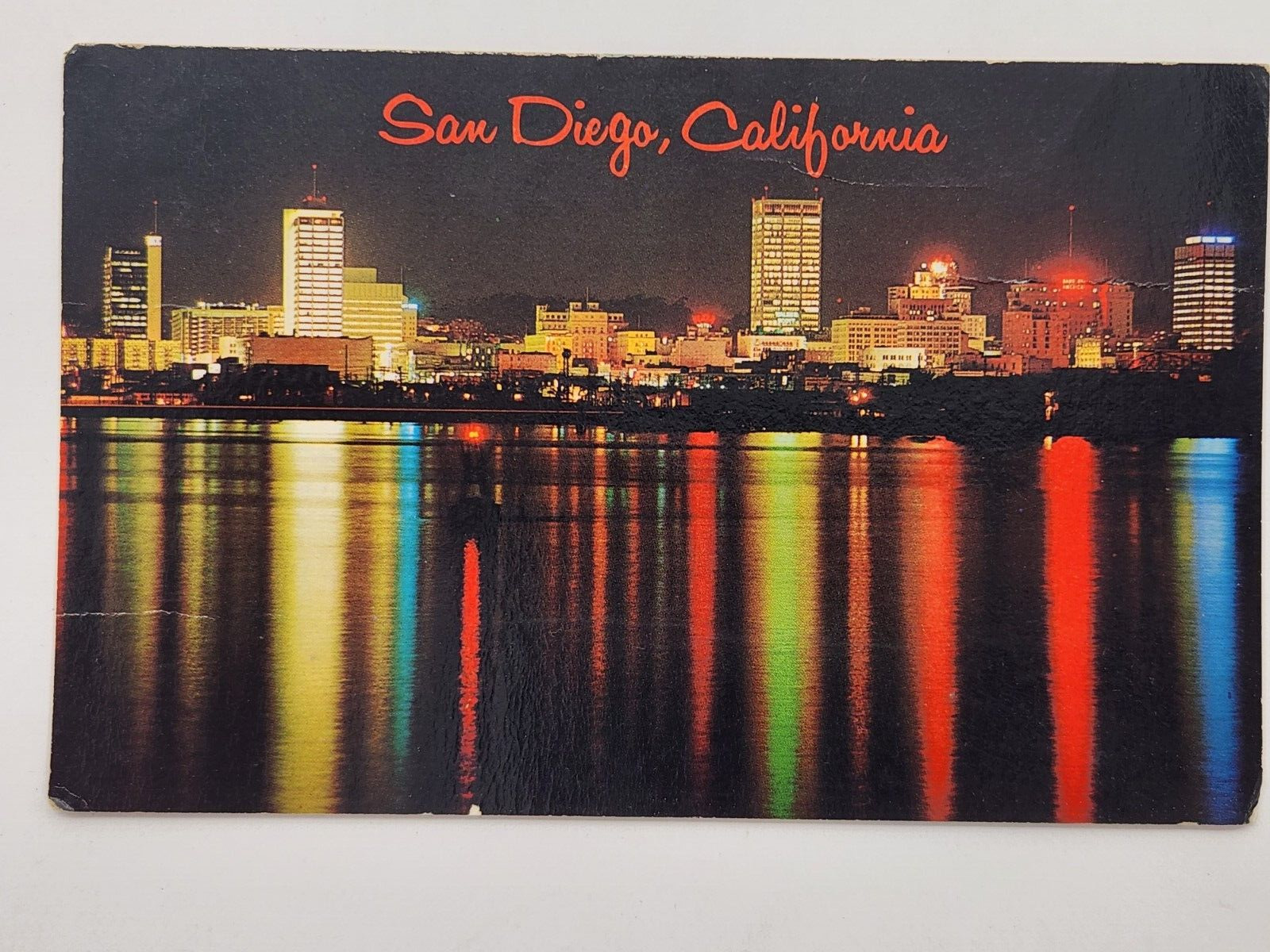 California CA San Diego Downtown Bay Skyline Postcard  Vintage Posted 1972