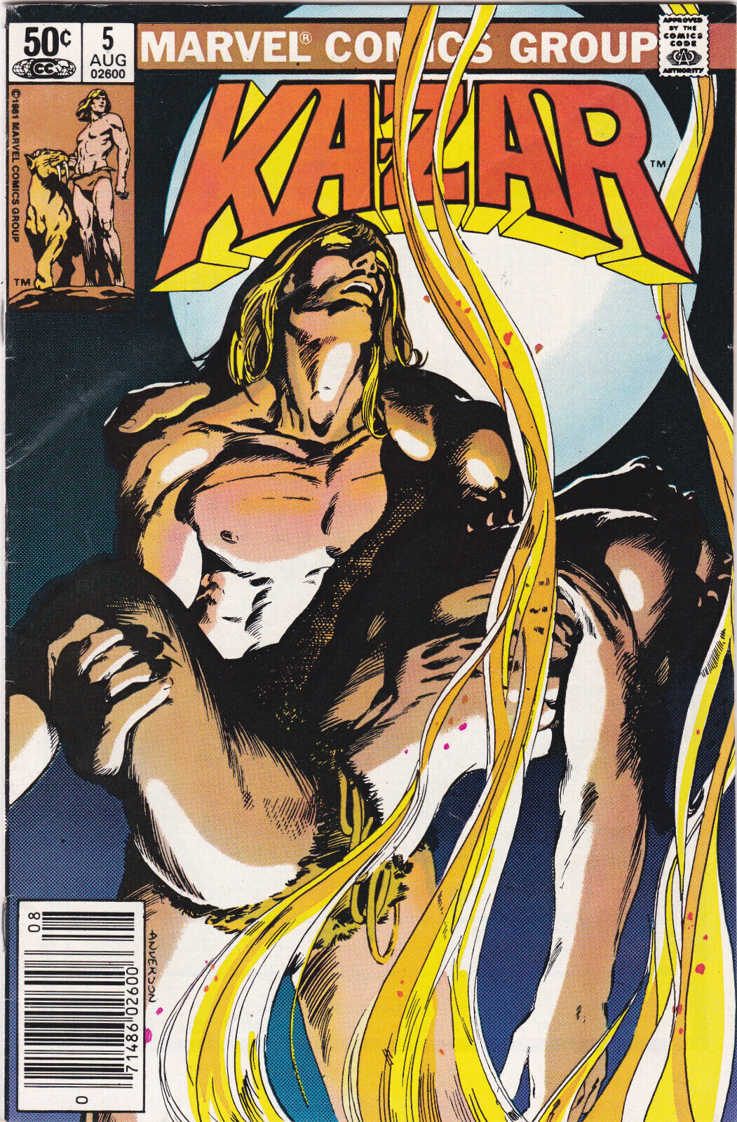 Ka-Zar the Savage #5 (1981-1984) Marvel Comics, Newsstand