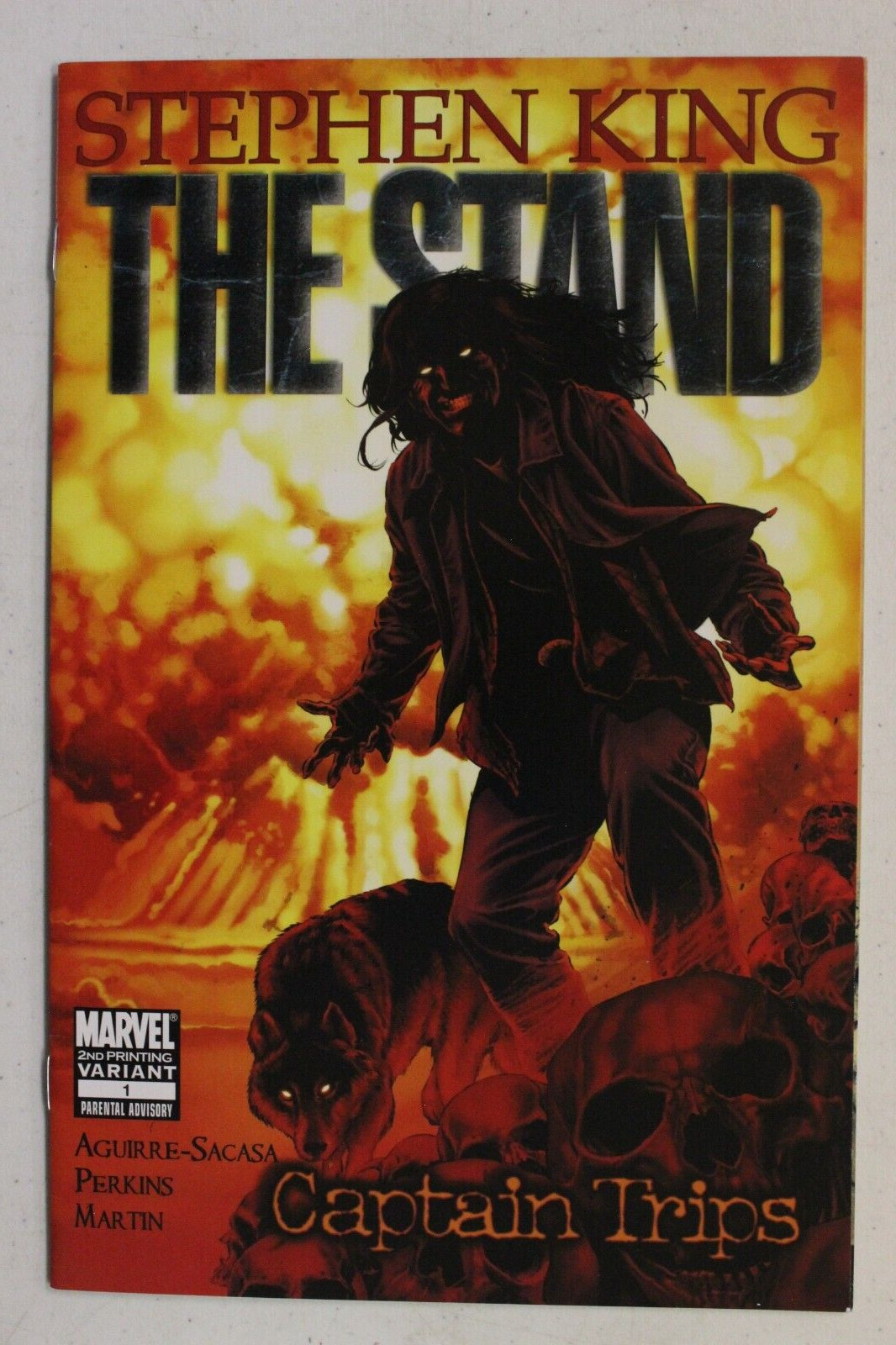 The Stand Captain Trips #1 2nd Print Perkins Variant VF Marvel 2008 Stephen King