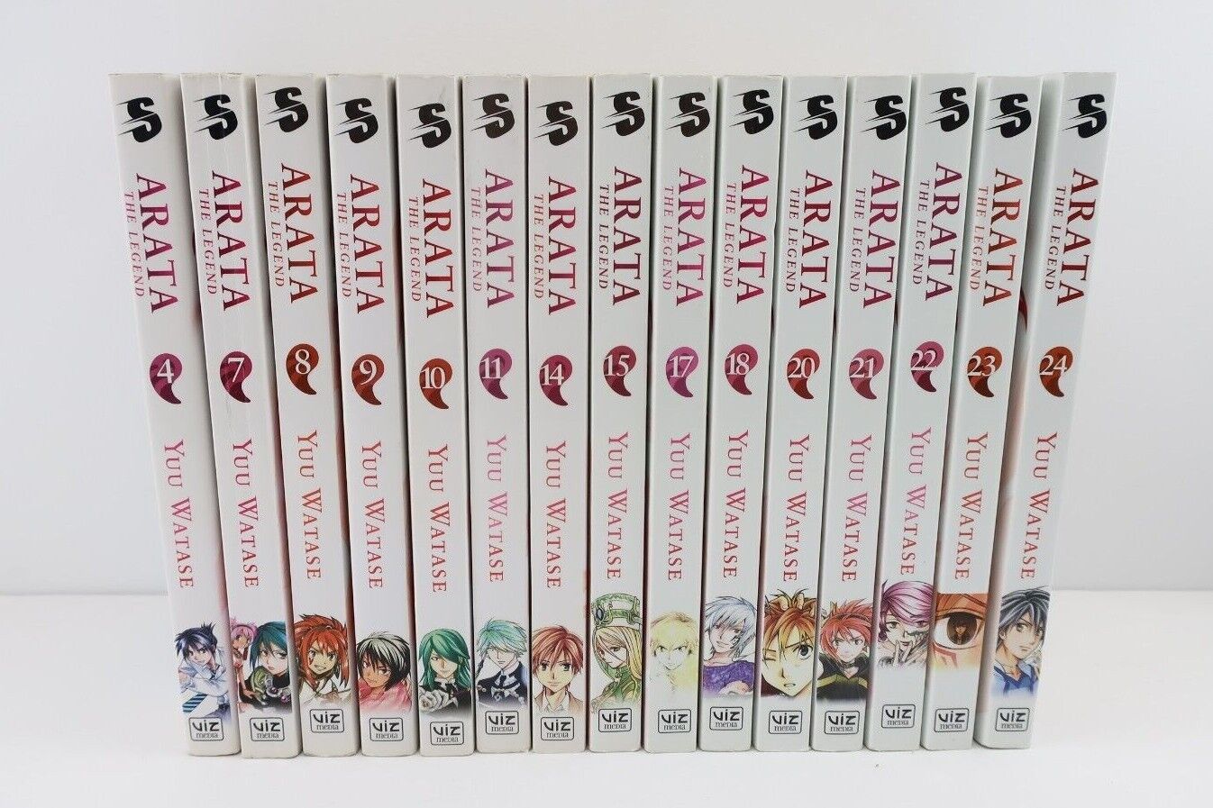 Arata The Legend Vol. 4, 7-11, 14-15, 17-18, 20-24 English Manga Set, Ex-Library