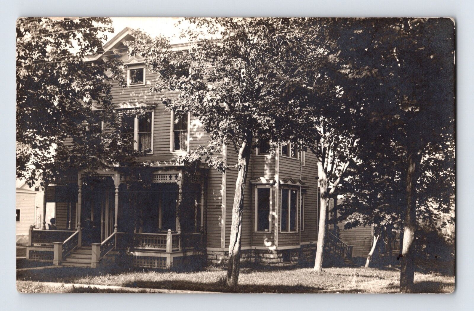 Postcard RPPC New York Lowville NY Franklin Arthur Residence Park Avenue 1910s