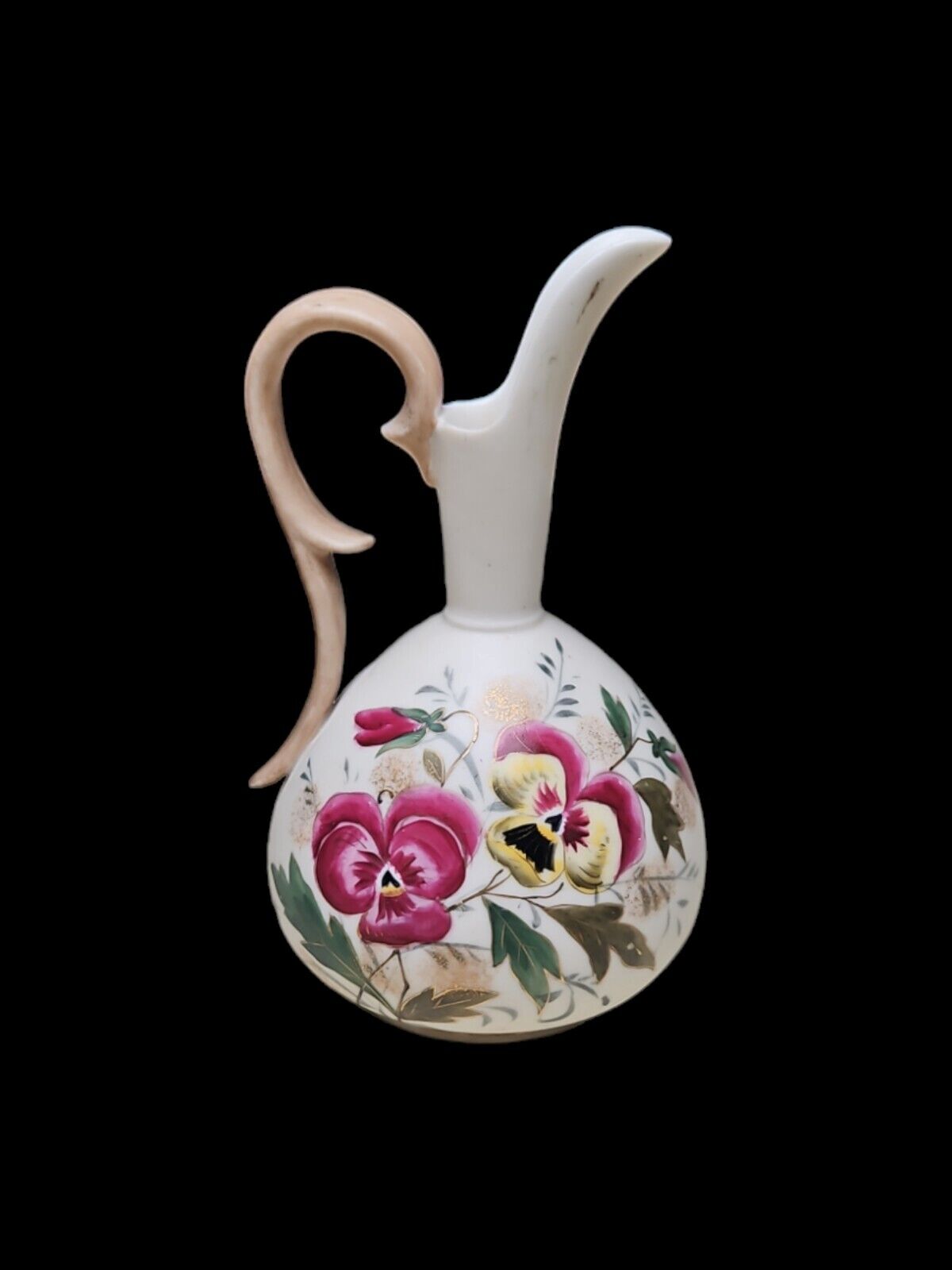 Vintage RH Austria Porcelain Ewer Pitcher~Robert Hanke~Handpainted~Floral Vase