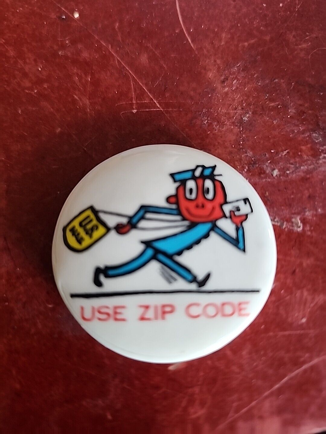 Vintage 1960\'s MR. ZIP US MAIL Vintage Button Pinback