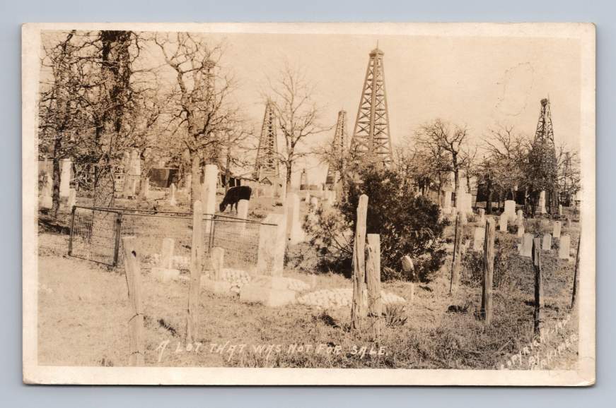 Cemetery Amongst Texas Oil Field \