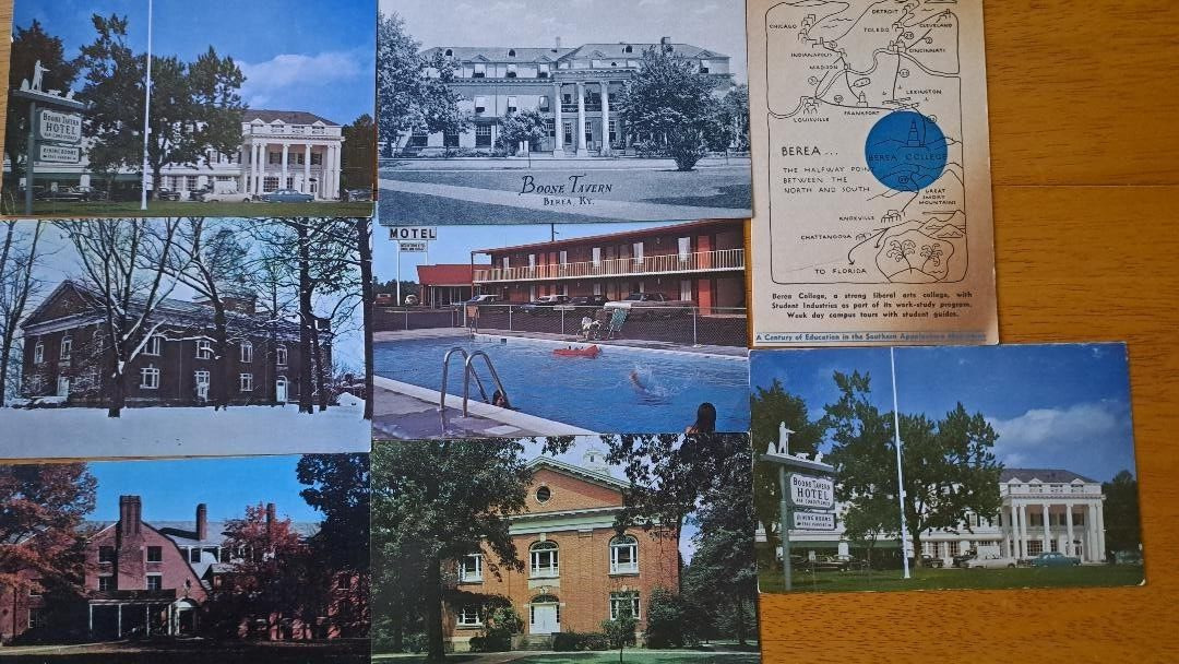 LOT of 8  BEREA, KENTUCKY     College    Boone Tavern    Old KY Postcards