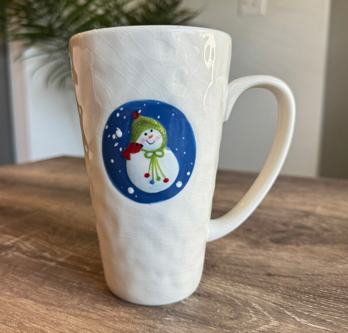 Snow Days Ceramic Christmas Snowman Coffee Mug.