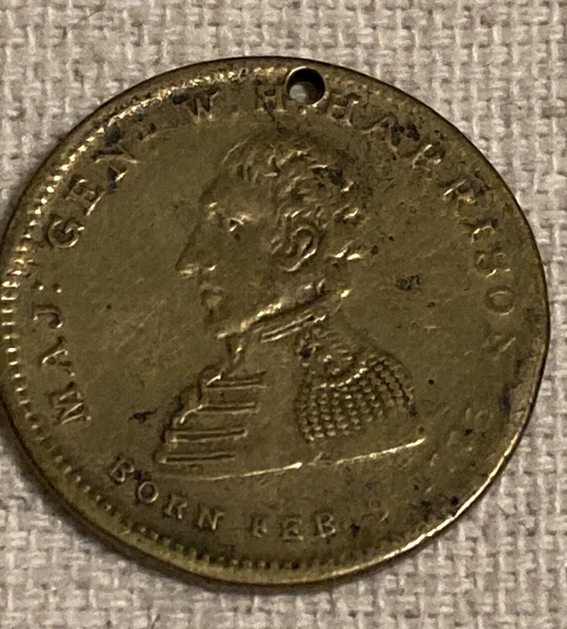 Major General Harrison - Peoples Choice - In the Year 1841 Campaign Rare Token 