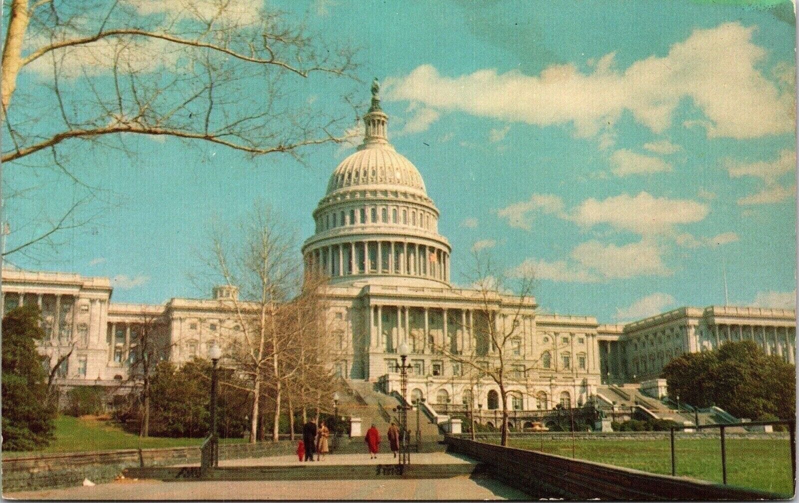 United State Capitol House Senate Chambers Rotunda Unposted Vintage Postcard