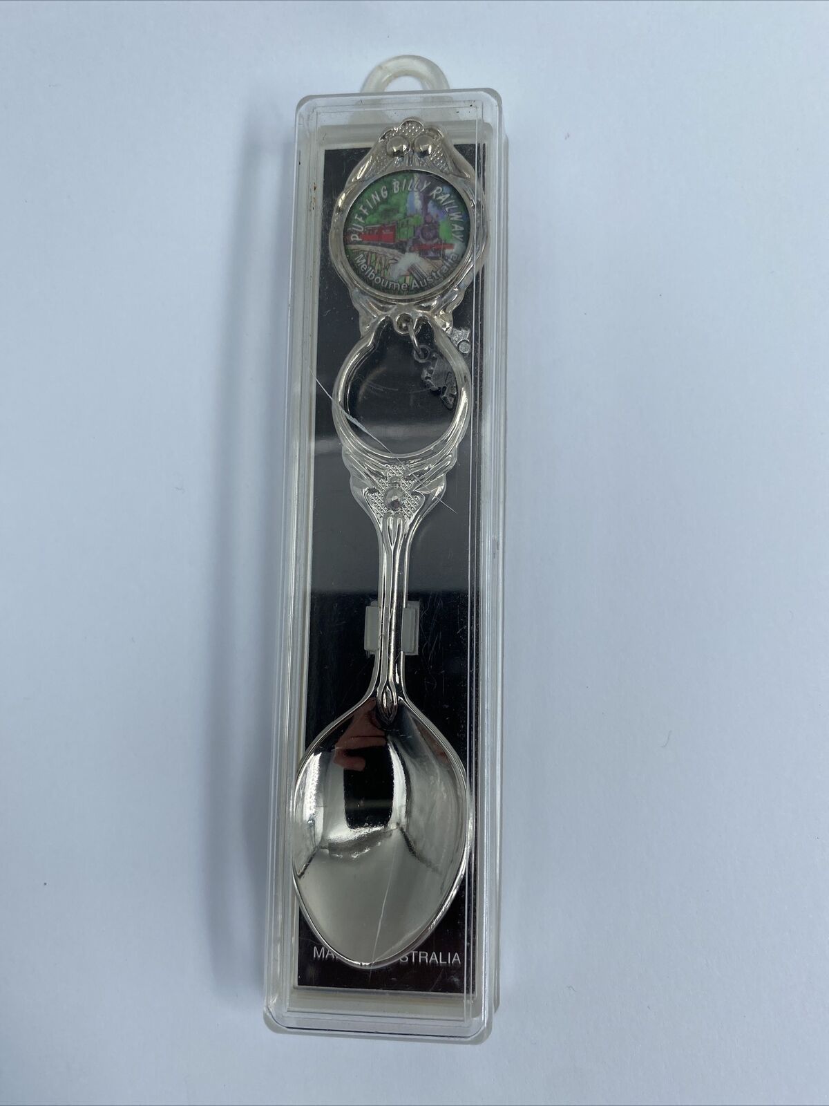 Souvenir Spoon - Puffing Billy Railway Melbourne Australia- Silver Plated