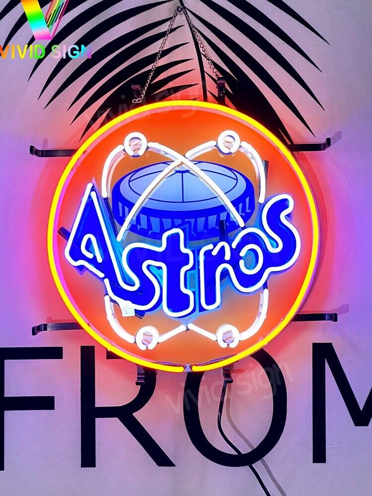 Houston Astros Logo Neon Light Sign Lamp 24\