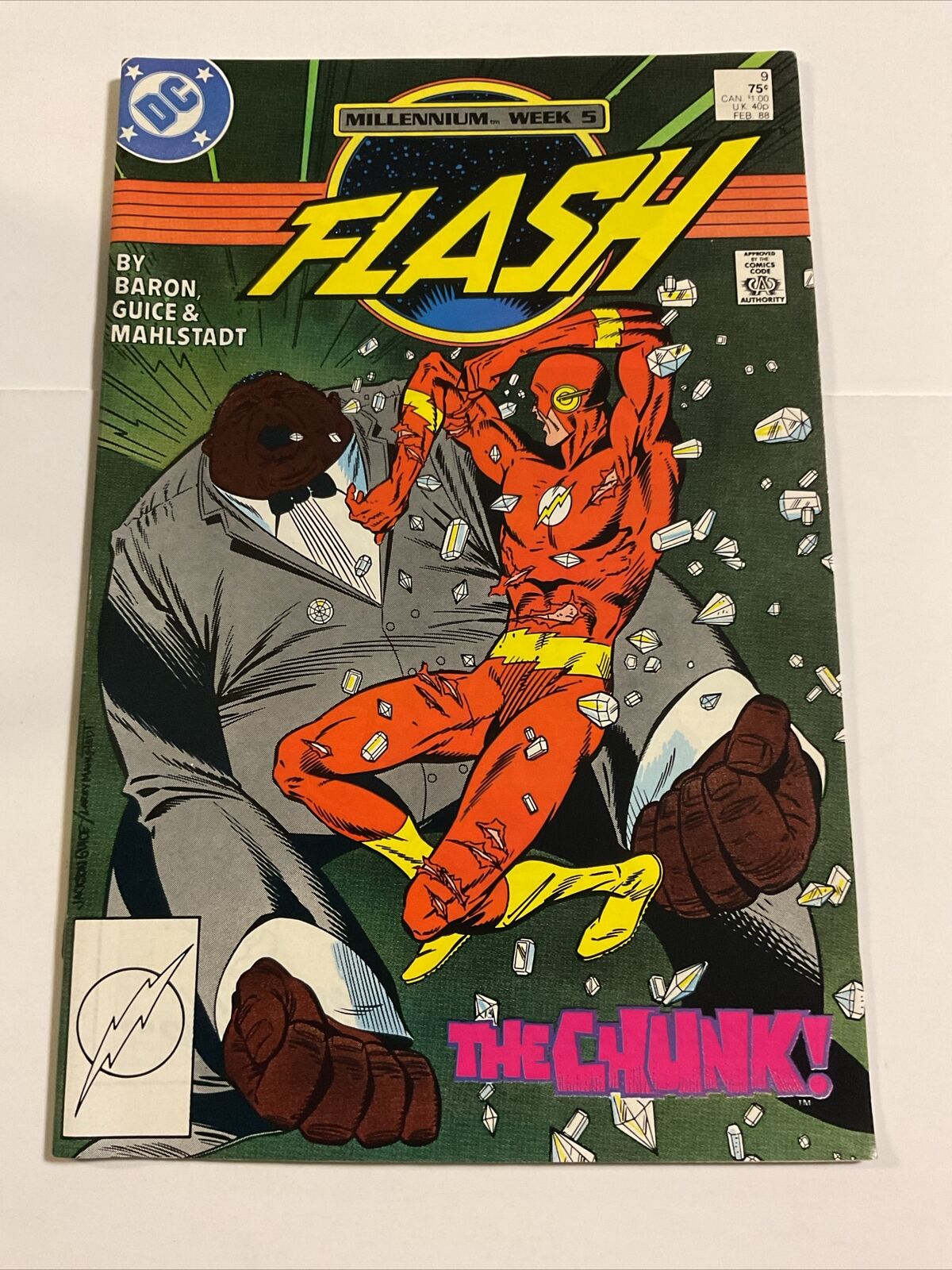 Vintage The Flash #9 NM-M 1988 DC HIGH GRADE Millennium Week 5 The Chunk