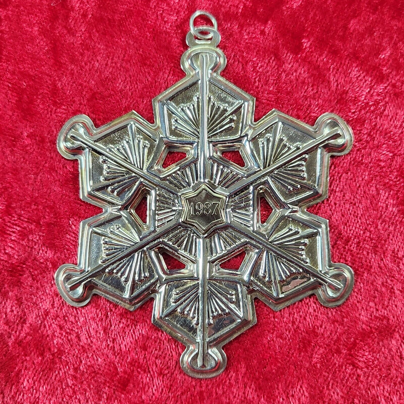 Gorham Sterling Silver Snowflake Christmas Ornament 1987