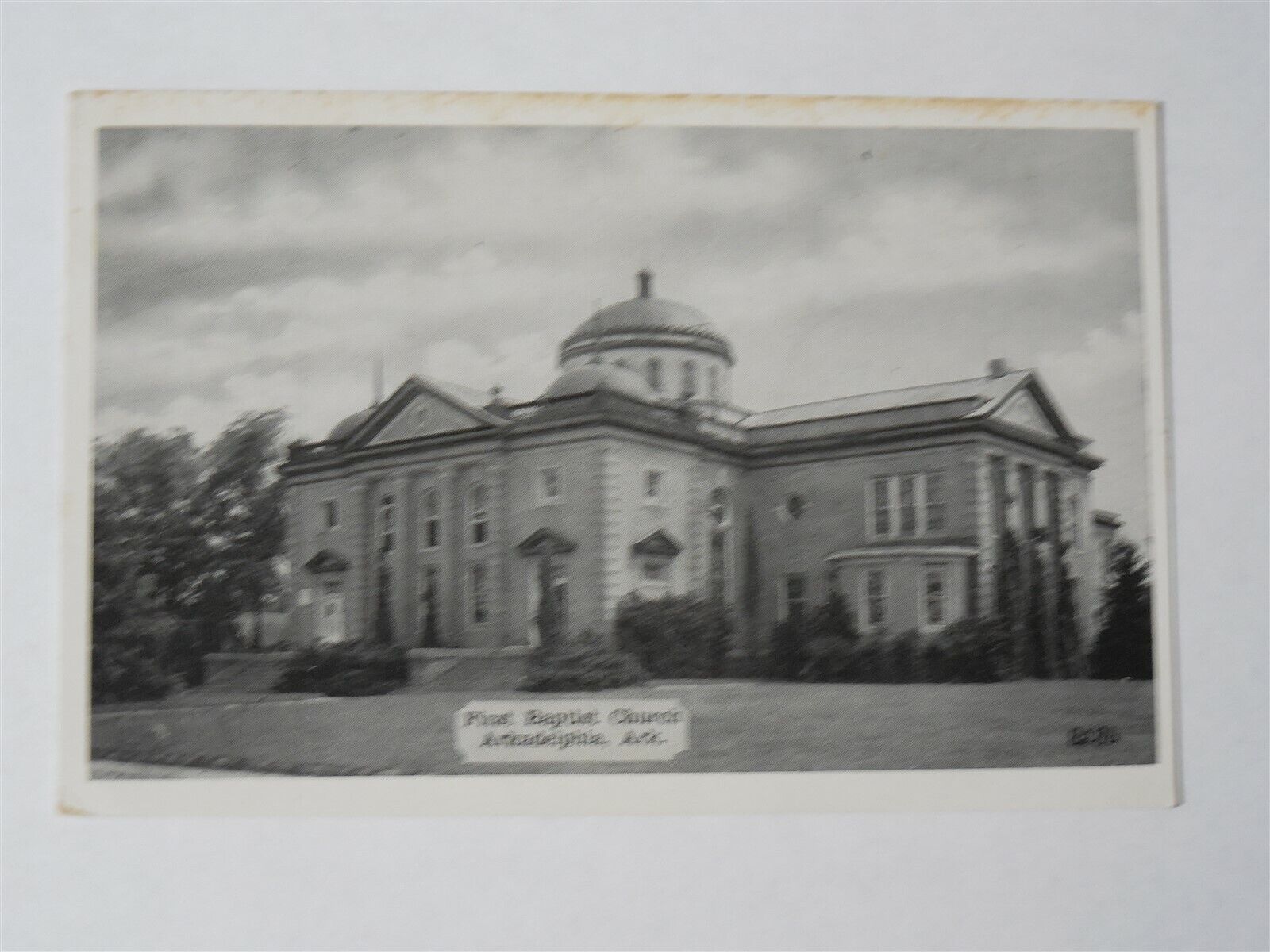 Arkadelphia, Arkansas AR ~ First Baptist Church  1940s b/w 