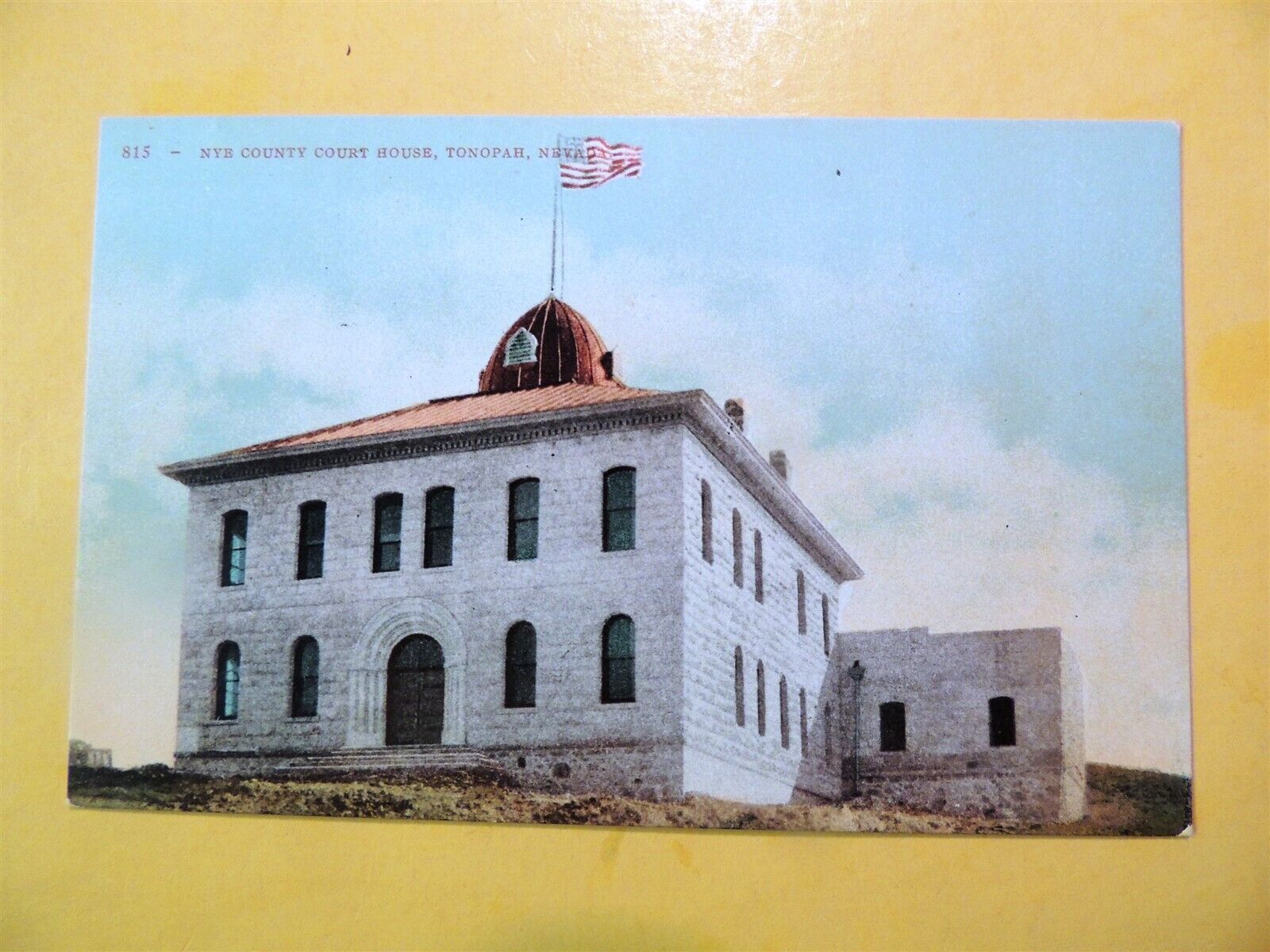Nye County Court House Tonopah Nevada vintage postcard Mitchell publisher