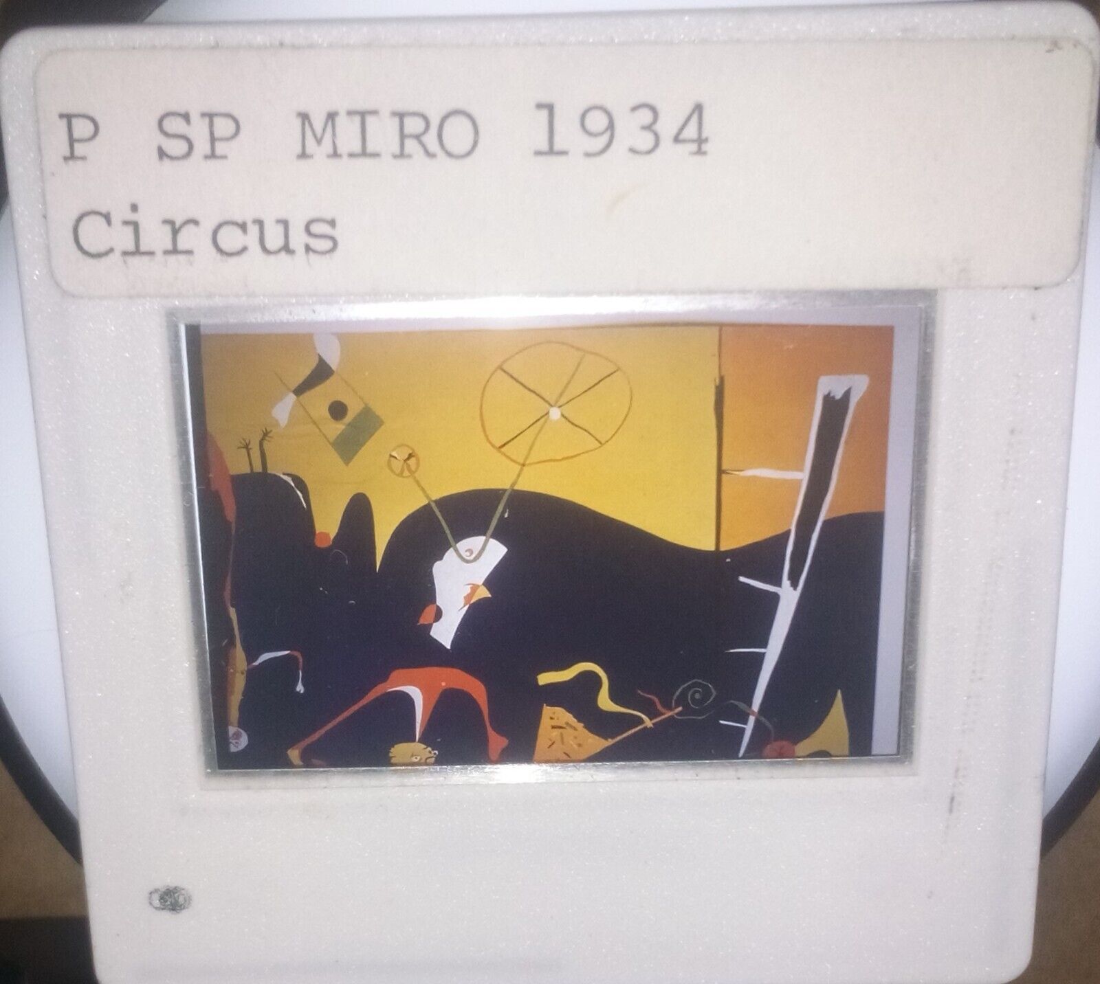 Vintage Joan Miro Circus 1934 Gepe Made in Sweden 35mm Slide